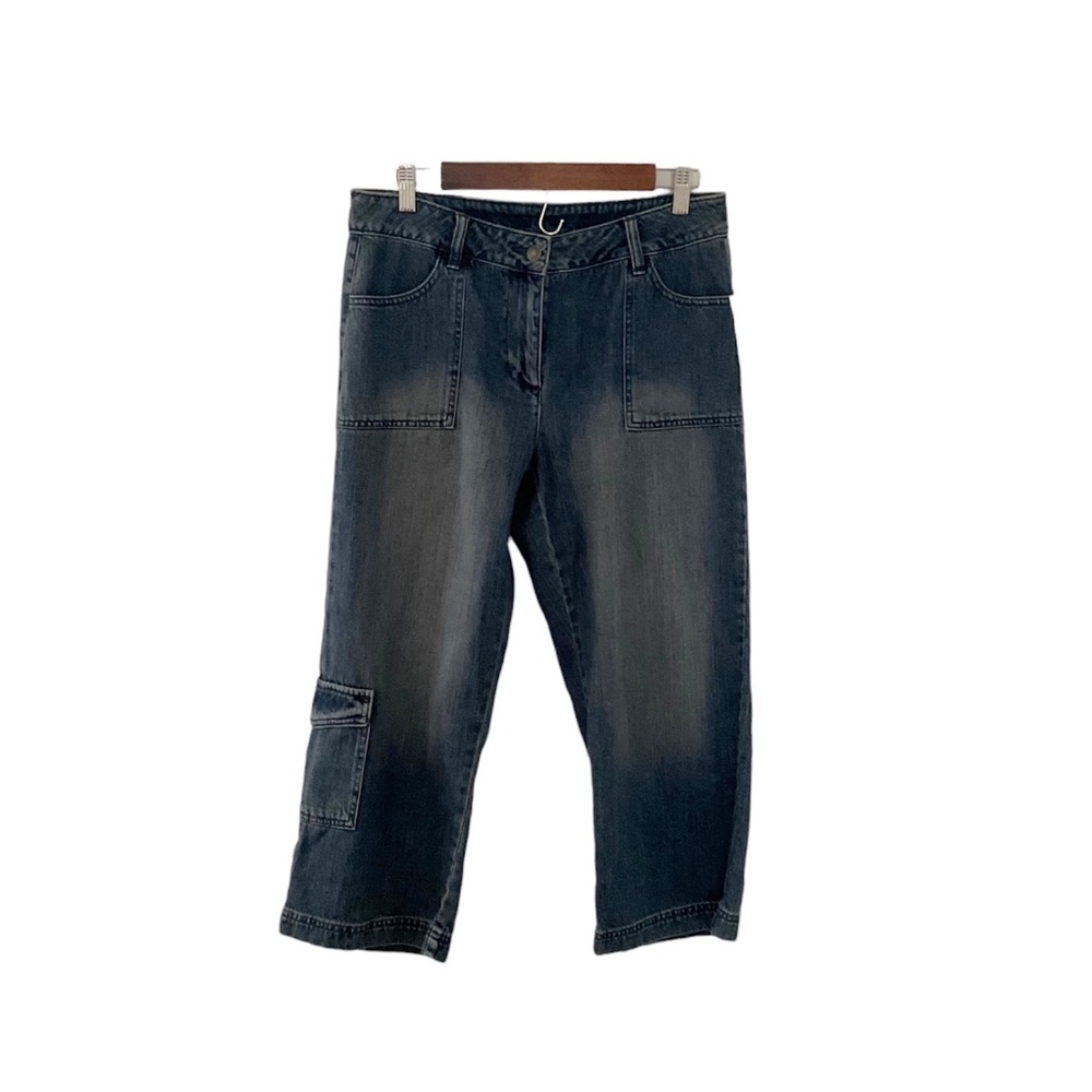 First Issue Key‎ Crop Pant Wide Leg Cargo Jeans Size 8